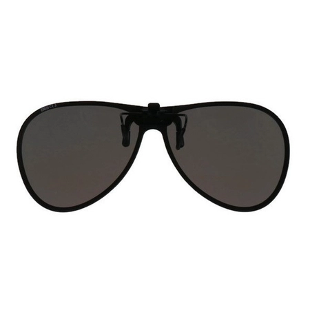 Nakładka przeciwsłoneczna w kształcie Aviator/Pilotki, odchylana z powłoką lustrzaną i polaryzacją, 61 x 54 mm