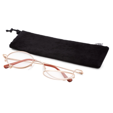 Okulary do makijażu Ara złote +3,50