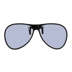 Nakładka przeciwsłoneczna w kształcie Aviator/Pilotki, odchylana z powłoką lustrzaną i polaryzacją, 61 x 54 mm