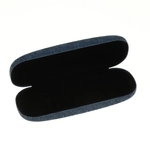 Etui na okulary matowe mieniące granatowe