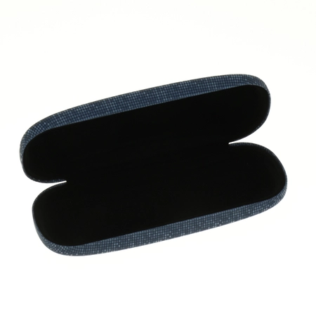 Etui na okulary matowe mieniące granatowe