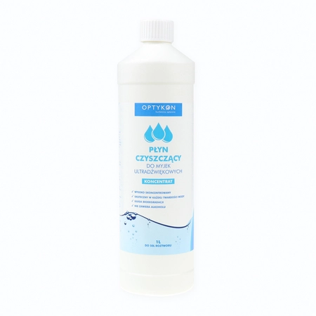 Myjka ultradźwiękowa do okularów z wyjmowaną wanienką 0,6 l + koncentrat czyszczący