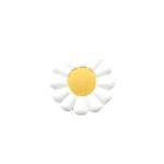 Ozdobny amulet na okulary BLINX Kwiatek biały