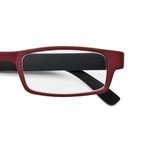 Okulary do czytania Okapi, czerwone, małe, aksamitne w dotyku