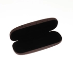 Etui na okulary wzór geometryczny brązowe