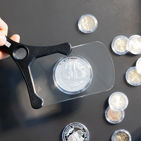 Lupa prostokątna z podświetleniem bez oprawy