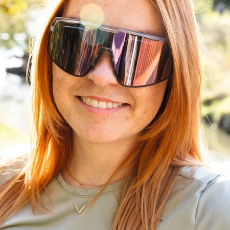 Okulary rowerowe/do biegania Lope, niebieskie z możliwością korekcji