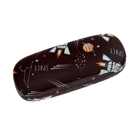Etui na okulary Rakieta brązowe
