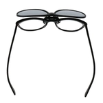 Nakładka przeciwsłoneczna w kształcie Aviator/Pilotki, odchylana z powłoką lustrzaną i polaryzacją, 61 x 54 mm