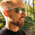 Okulary rowerowe/do biegania Crosser, Szare matowe z możliwością korekcji