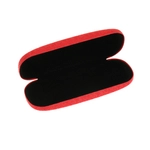 Etui na okulary matowe mieniące czerwone