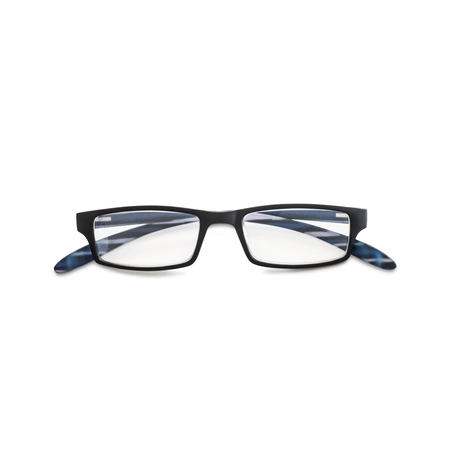 Okulary do czytania Lazybones czarno niebieskie +1,00