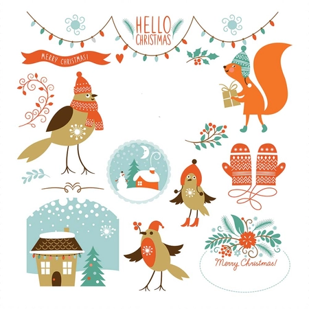 Ściereczka do okularów 18x18 cm, Christmas Pattern 1, pakowana pojedynczo