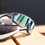 Okulary rowerowe/do biegania Gait, niebieskie z możliwością korekcji