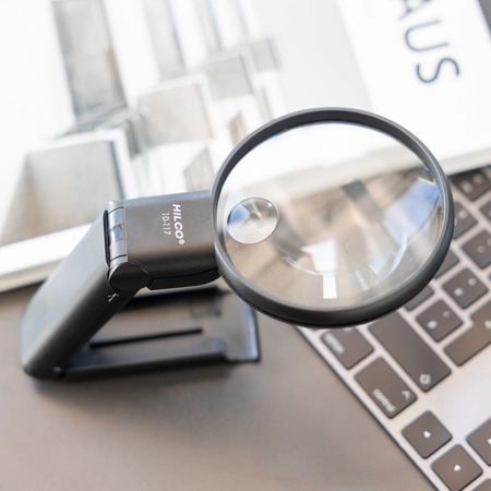 Lupa okrągła podświetlana wielokątna