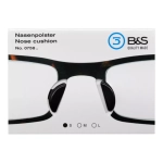 Naklejki na noski do okularów 19 mm x 2,0 mm , czarne - 10 par