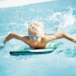 Zestaw do montażu okularów pływackich dla dzieci, Sea horse