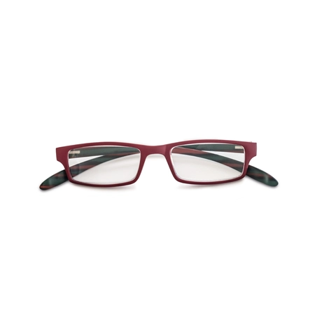 Okulary do czytania Lazybones bordowo zielone +1,00