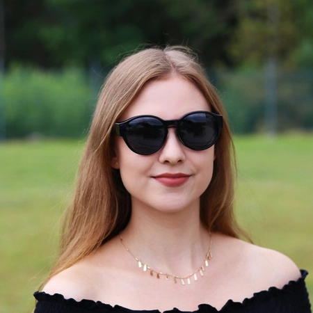 Okulary przeciwsłoneczne nakładane na okulary korekcyjne, Czarny, Berlin S