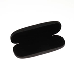 Etui na okulary matowe brokatowe czarne