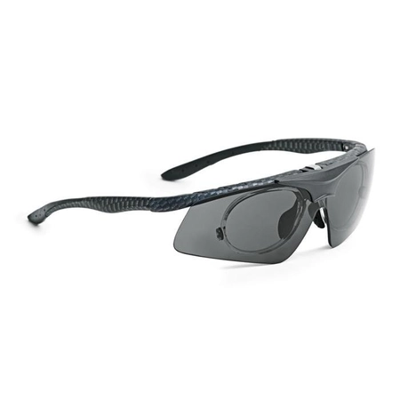Okulary sportowe Leader Flash Matte Carbon z wkładką korekcyjną