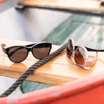 Okulary przeciwsłoneczne nakładane na okulary korekcyjne, Czarny błyszczący, Bern M