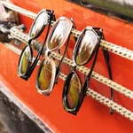 Okulary przeciwsłoneczne nakładane na okulary korekcyjne, Brązowy błyszczący, Athens L