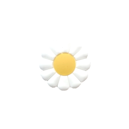 Ozdobny amulet na okulary BLINX Kwiatek biały