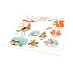 Ściereczka do okularów 18x18 cm, Christmas Pattern 1, pakowana pojedynczo