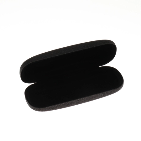 Etui na okulary matowe brokatowe czarne