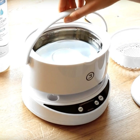 Myjka ultradźwiękowa do okularów z wyjmowaną wanienką 0,6 l