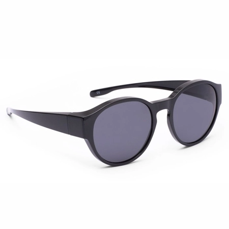 Okulary przeciwsłoneczne nakładane na okulary korekcyjne, Czarny, Berlin S
