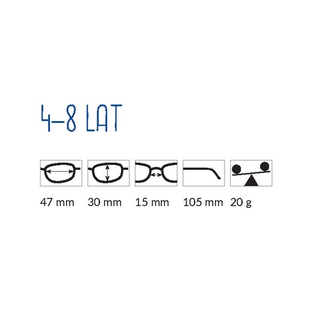 Okulary przeciwsłoneczne dla dzieci Milo & Me model Renee, 4-8 lat