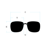 Nakładka Samos z polaryzacją, do opraw tworzywowych, 49 x 40 mm