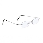 Oprawa korekcyjna z zausznikami z zawiasami, srebrna