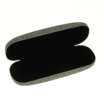 Etui na okulary matowe mieniące srebrne