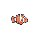 Ozdobny amulet na okulary BLINX Rybka