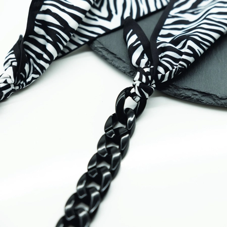 Łańcuszek akrylowy CATANIA Zebra 1 szt.