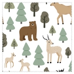 Ściereczka do okularów 18x18 cm, Leśne zwierzęta, pakowana pojedynczo