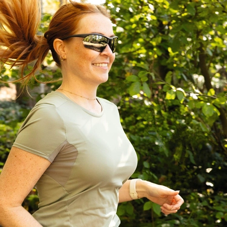 Okulary rowerowe/do biegania Crosser, Szare matowe z możliwością korekcji