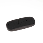 Etui na okulary wzór geometryczny czarny