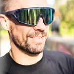 Okulary rowerowe/do biegania Gait, niebieskie z możliwością korekcji