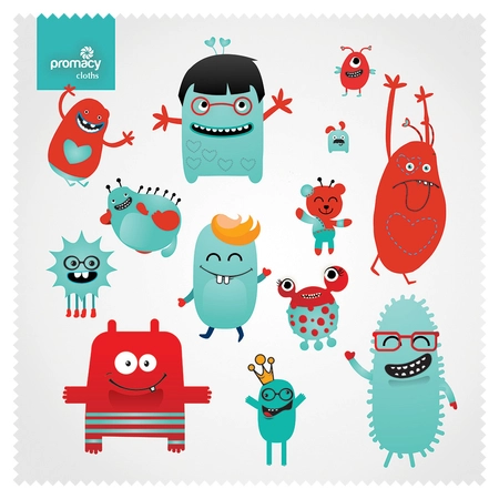 Ściereczka do okularów z fotonadrukiem, pakowana pojedynczo