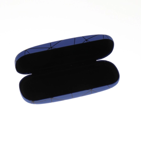 Etui na okulary wzór geometryczny niebieskie