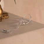 Okulary do makijażu z poliwęglanu transparentne