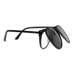 Nakładka przeciwsłoneczna w kształcie Aviator/Pilotki, odchylana z powłoką lustrzaną i polaryzacją, 61 x 54 mm