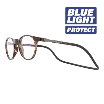 Okulary magnetyczne Slastik Chelsea 004 Blue Light Protect bursztynowe +2,50 dpt