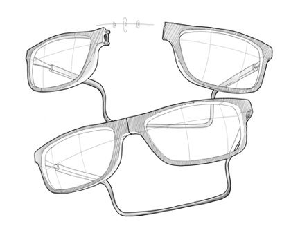 Okulary magnetyczne Slastik  Doku 001 czarny +1,00 dpt